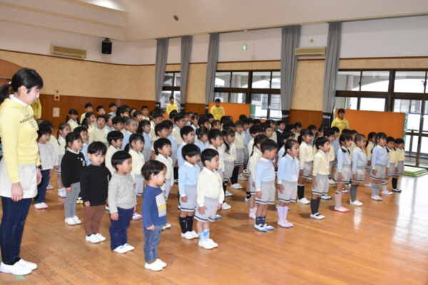 もみの木：三学期始業式！（田中）